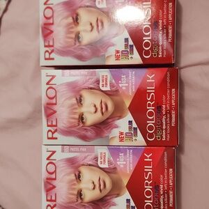 Revlon 95D Pastel Pink Hair Dye 3 boxes